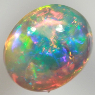 SOLID CRYSTAL OPAL Bright rolling flashes in 3D pattern